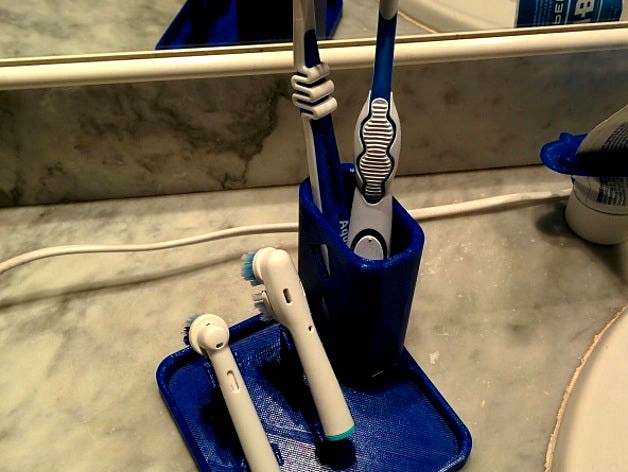 Dual OralB Brushes Base extended by Mastertaz