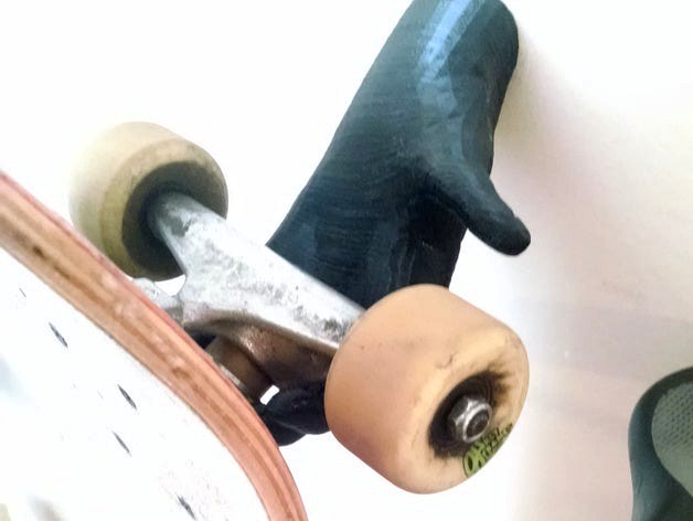 Mall Grab Wall Mounted Skateboard Holder by leorleor