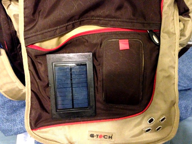 Solar Charger Backpack Mount by BryanHaley