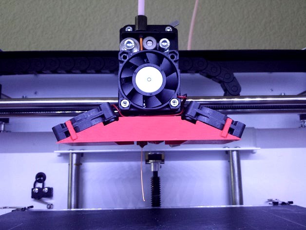 CraftBot Cooling Fans Adaptor for Bart's Custom Hotend by 3DForms