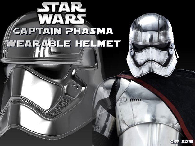Captain Phasma Wearable Helmet by Geoffro