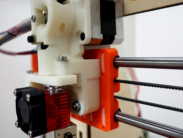 Unified Prusa i3 Extruder for Mk8 drive gear, e3d v6 hotend, and BLTouch sensor. by inornate