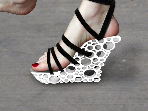 Holey Wedge heels sandals by Threedthings