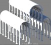 Download free Low Poly Cathedral Columns 3D Model