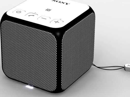 Sony SRS-X11 White Bluetooth Portable Speaker 3D Model