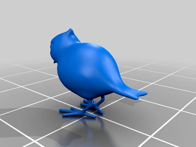 Bird (for putting on things) Correct Normals by esromneb