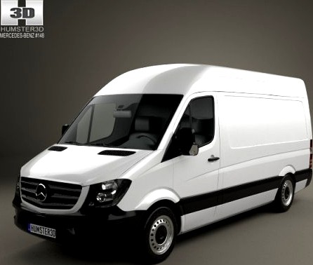 Mercedes-Benz Sprinter Panel Van SWB HR 2013 3D Model