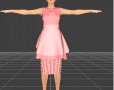 Genesis 3 Dress Model for Merchants 3D Model