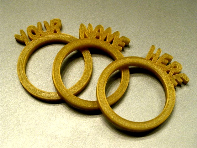 Personalized Napkin Rings by pilotneko