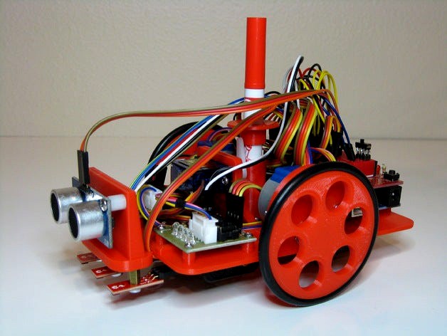 Line Sensors/Ping Mount for Arduino Drawing Robot by PawArmy