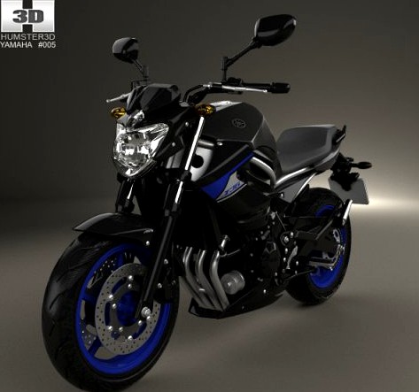 Yamaha XJ6 2014 3D Model