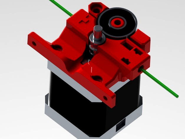 Compact Bowden Extruder MK8 drive gear IR gate by sailorpete