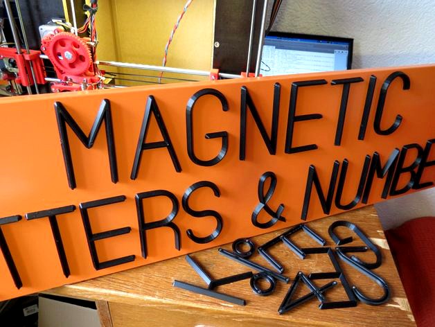 Magnetic Letters & Numbers by enif