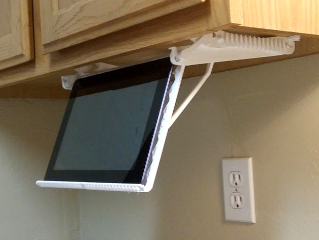 Low Profile tablet holder V2.0 by Mdavisgtm