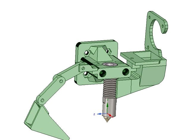 Prusa i3 Pico hot end with Blower Fans by blanius