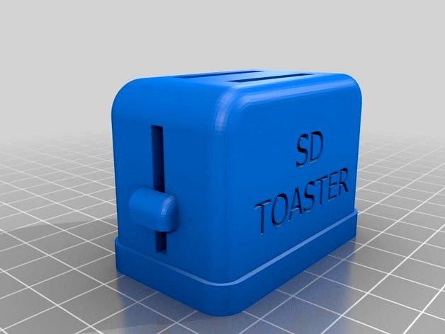Toaster SD Card Holder by marilynadorno