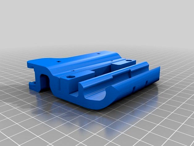 X-Carriage for dual Mk8 Extruder by kitprinter3d