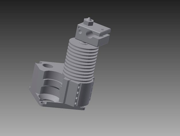 E3D v6 1.75mm mount for Ultimaker 2 clone by greenlee