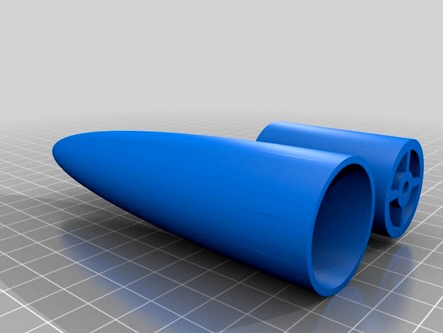 approximately 4:1 elliptical nosecone for 29mm body tube by etoyoc