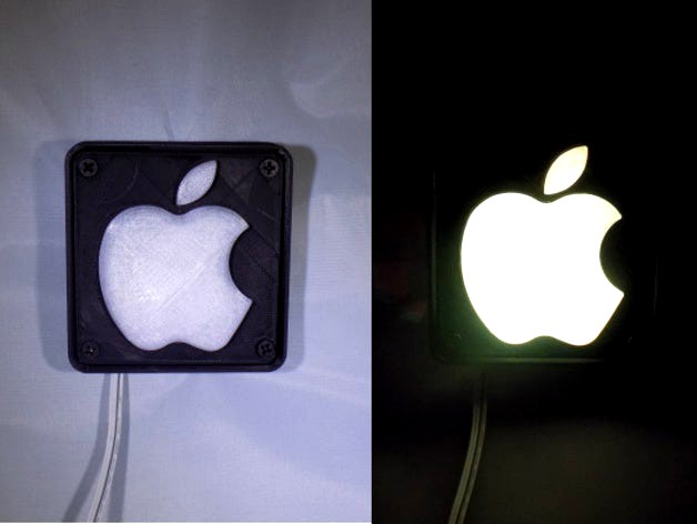 Apple Logo LED Nightlight/Lamp by jjpowelly