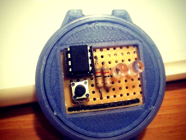 3D Printed Binary Watch by KeeleyTechLab