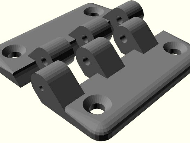 Improved Hinges for Lulzbot Mini Enclosure (or any other 3mm panel) by DrazzticAction