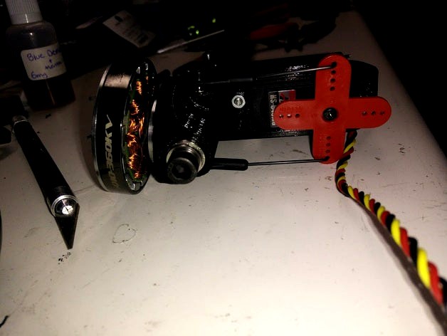 16mm Tri-Copter Boom Servo Mount and Motor Plate by mattshane