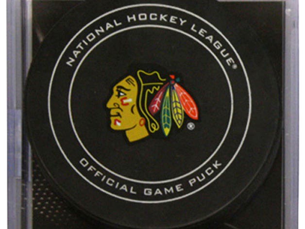 Chicago Blackhawks Puck by Liza5659