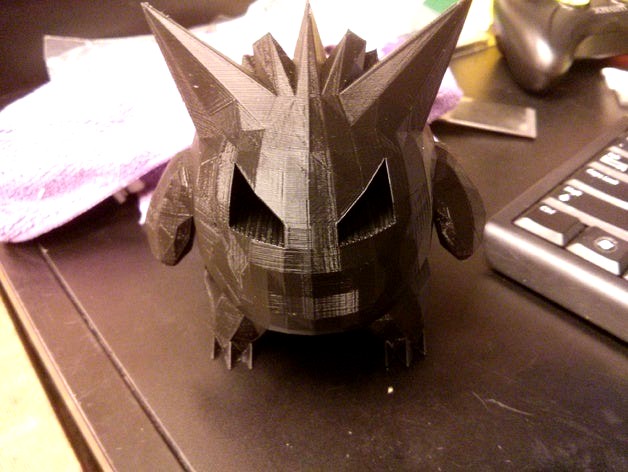Hollowed Low Poly Gengar by ParanoidParabola