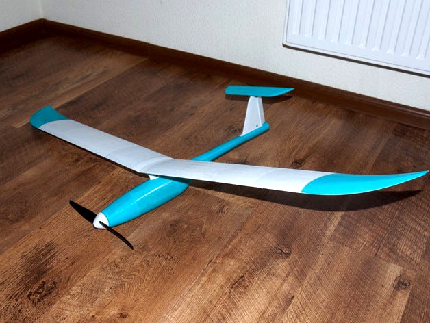 Fully 3D printed sailplane model. optimized for 0.2 nozzle (weight reduction) by grafalex