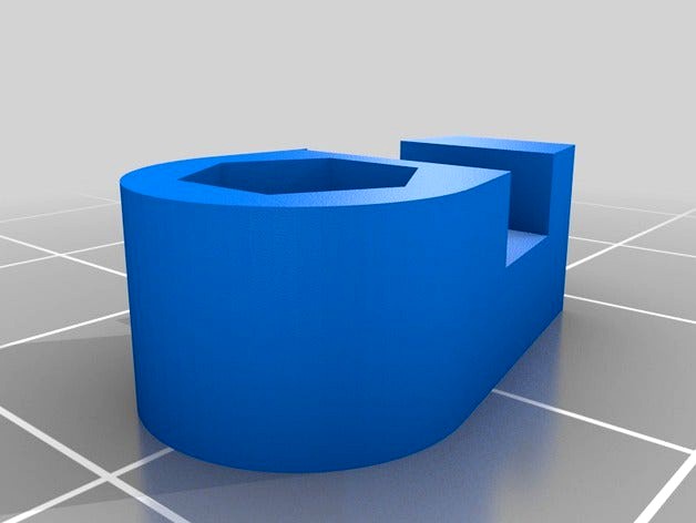 Clip for rear cooling duct for Flashforge Creator Pro by Motley74