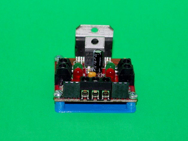 Solarbotics L298 Compact Motor Driver Drilling and Mounting Plates by ctheroux