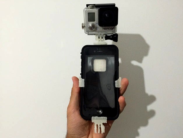 Gopro suport for Lifeproof Case Iphone 6 by abilio18