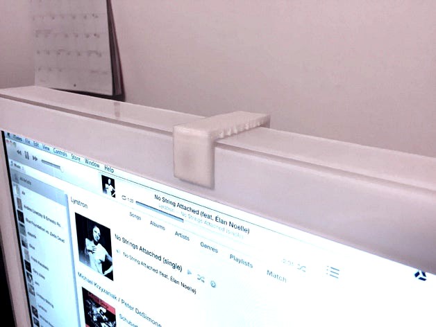 Anti-NSA privacy device (sliding webcam cover for 2007 iMac) by PeteLaric