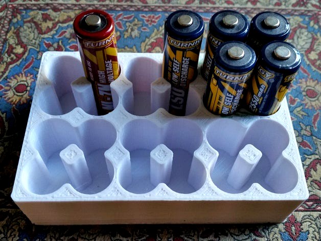 AA Battery Holder (24 batteries) by rogueqd