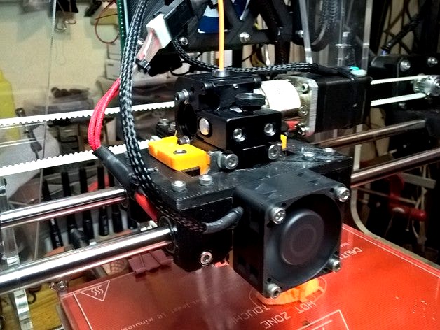 Prusa Air 2 X carriage - Micron direct drive extruder by Phil_Maddox