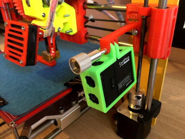 Prusa I3 simple gopro hero 3 mount by clifton2