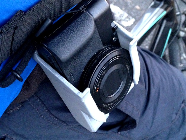 SONY DSC-RX100 holster with belt loop by CyberCyclist