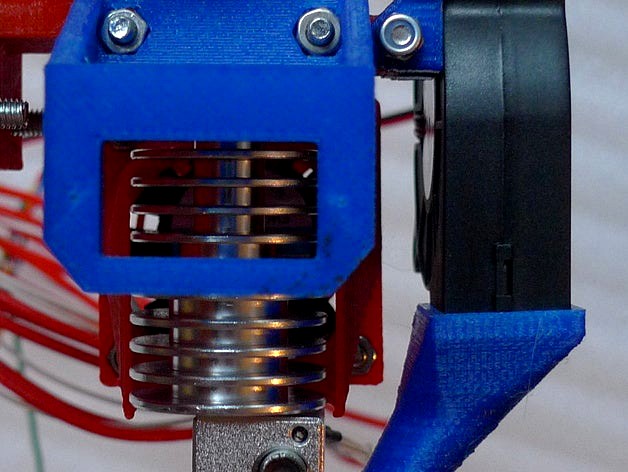 Layer fan duct and mount for Direct Drive Extruder by AndrewBCN