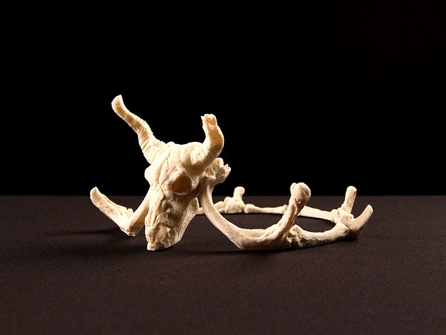 Storied Skulls Crown and Tiara by MakerBot