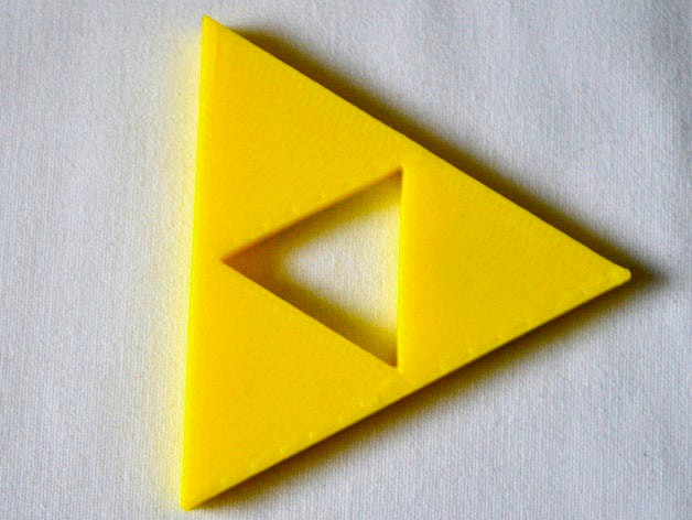 Zelda Triforce Fridge Magnet by 3DCentralVA