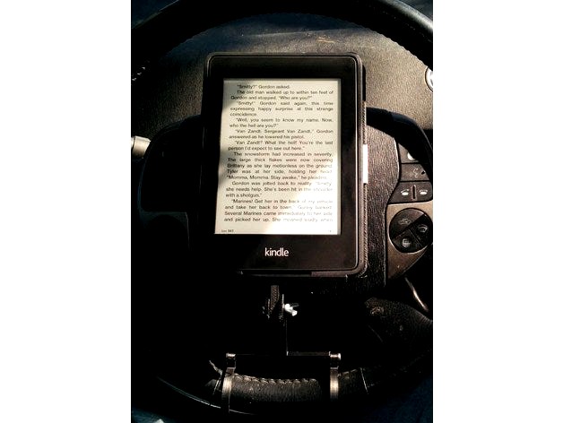 Kindle steering wheel mount by kdpainter