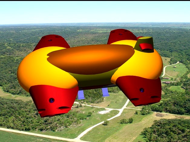 CONCEPTUAL DESIGN OF A HYBRID ELECTRIC BLIMP WITH COMPRESSED AIR SYSTEM  by Isarts3d