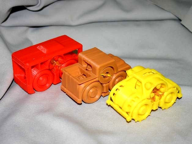 Rubber Band Powered Car Collection II by onepointdiy