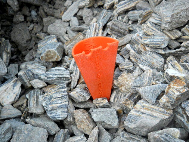 Portable Beach Ashtray by 3D_LabteK