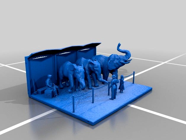 Circus Elephants by ringmaster