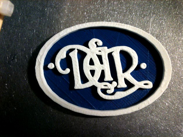 DAR Script Logo Medallion by EHM