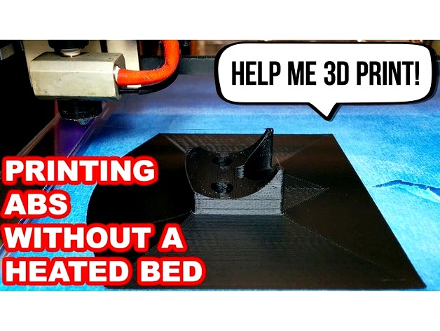 Printing ABS Without A Heated Bed  by macdaddy