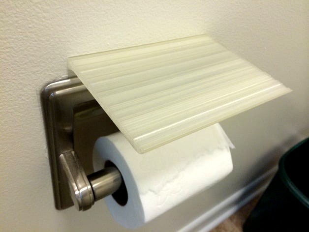 Toilet paper sun shade (or shelf) by blarbles