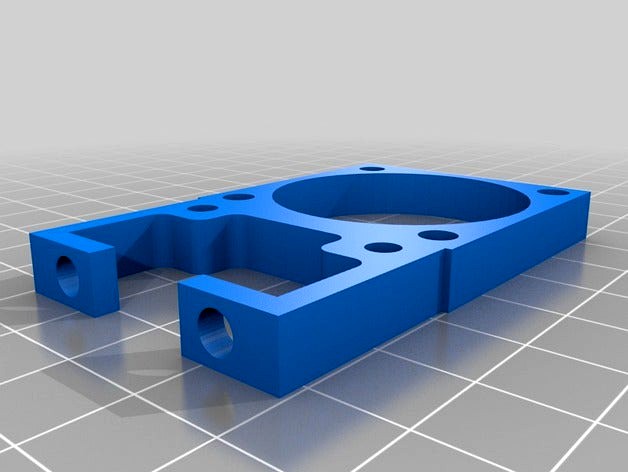 Filament cooling fan mount to x carriage by Siewier